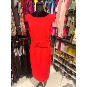 Eva Mendes Red Bow accent dress NWT s. Small